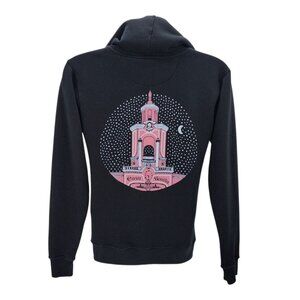 Casa Bonita Adult Small Hoodie Graphic Zipper Black Pink Sweatshirt Restaurant